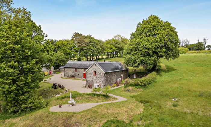 The apartment has its own seating area overlooking the beautiful Carmarthenshire valley